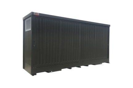 Container stoccaggio fusti a pavimento in acciaio...