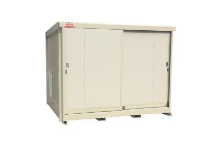 Container stoccaggio fusti a pavimento in pannelli certificati EI-REI 120