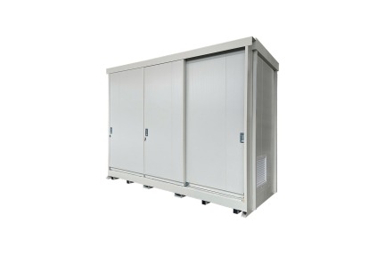 Container stoccaggio cisternette a pavimento in pannelli certificati EI-REI 120