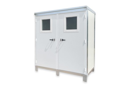 Cabina servizi COIBENTATA WEB DOPPIA con 2 WC